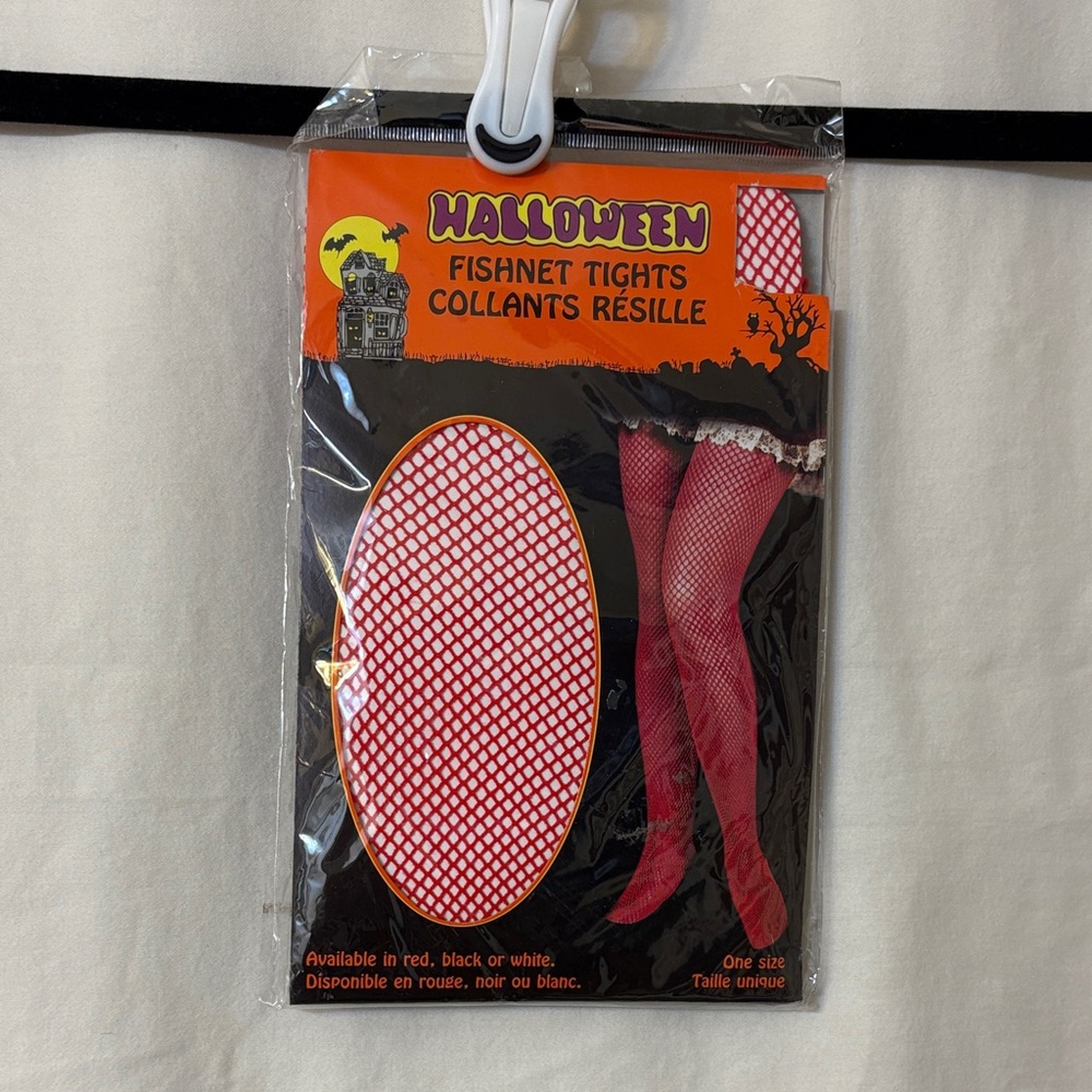 Red Fishnet Tights
